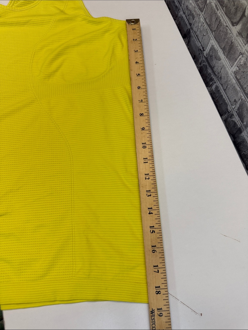 ZYIA Yellow Ribbed Racerback Tank - Picture 7 of 7